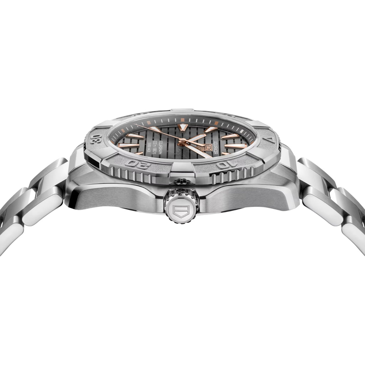 TAG Heuer Aquaracer Professional 200 Solargraph Titanium Solar Quartz Watch WBP1190.BZ0003 - Michael Jones Jeweller