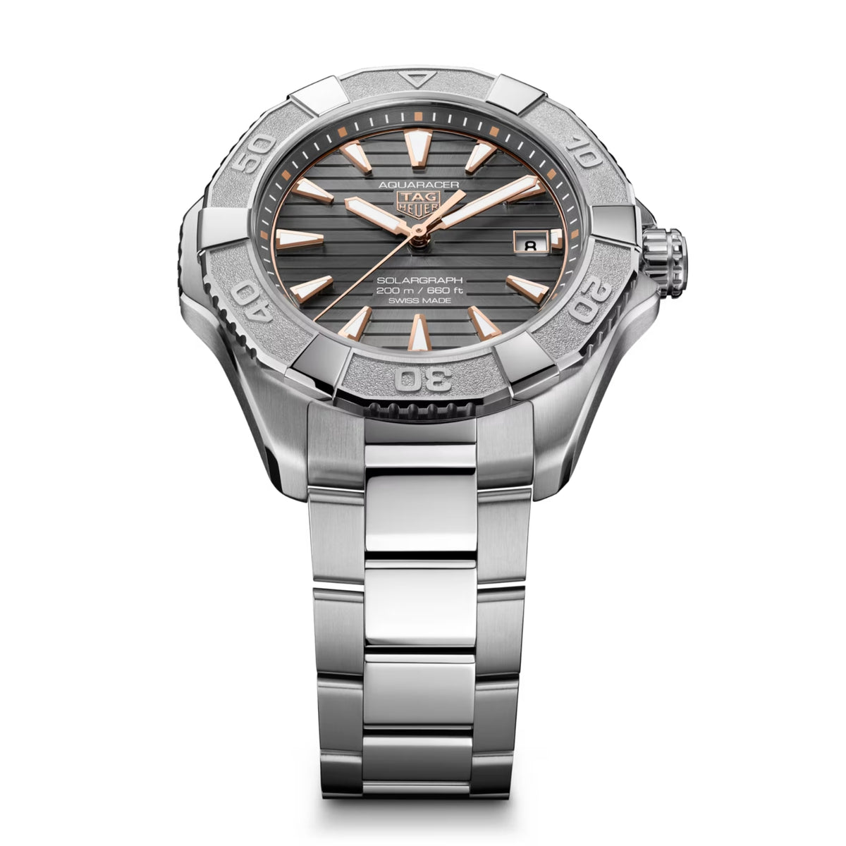 TAG Heuer Aquaracer Professional 200 Solargraph Titanium Solar Quartz Watch WBP1190.BZ0003 - Michael Jones Jeweller