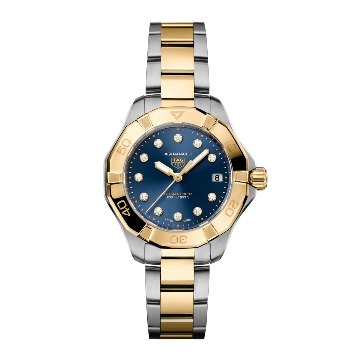 TAG Heuer Aquaracer Professional 200 34mm Solargraph Watch WBP1323.BB0004 - Michael Jones Jeweller
