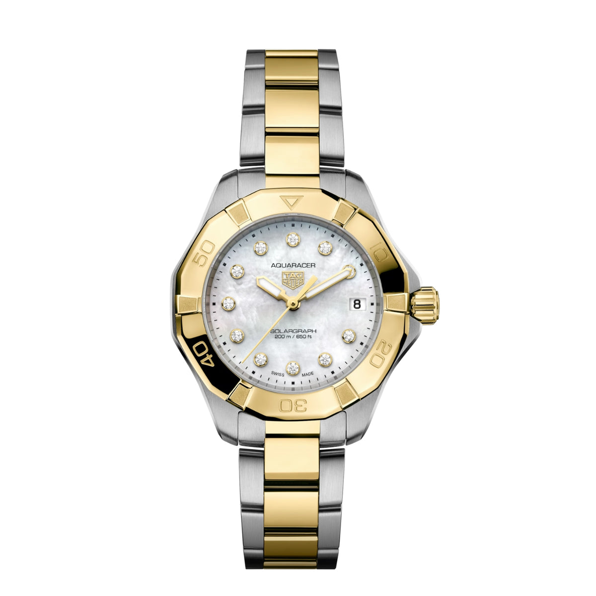 TAG Heuer Aquaracer Professional 200 Solargraph 34mm Solar Quartz Watch WBP1326.BB0004 - Michael Jones Jeweller