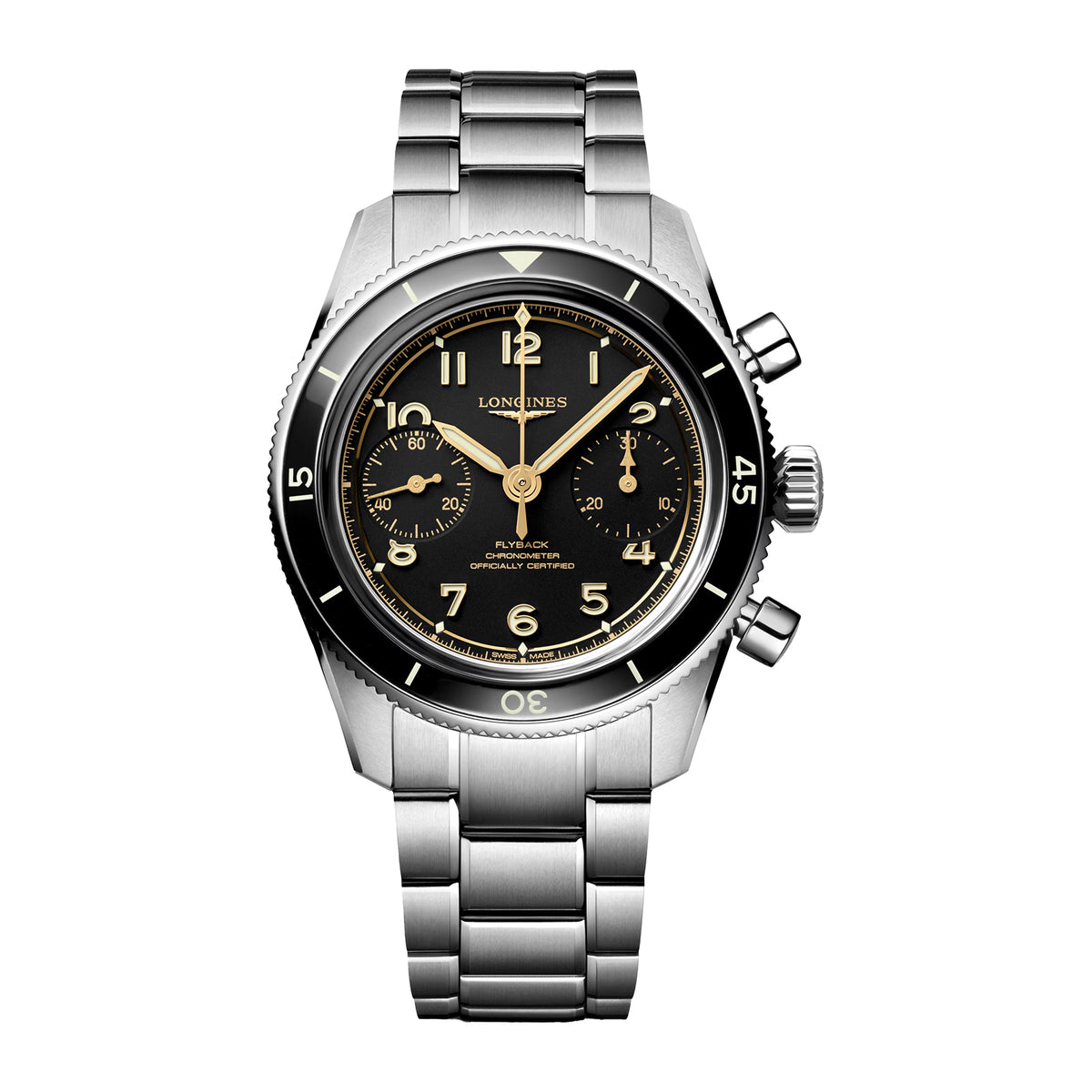 Longines SPIRIT PILOT FLYBACK 39.5mm Automatic Watch L37214536 - Michael Jones Jeweller