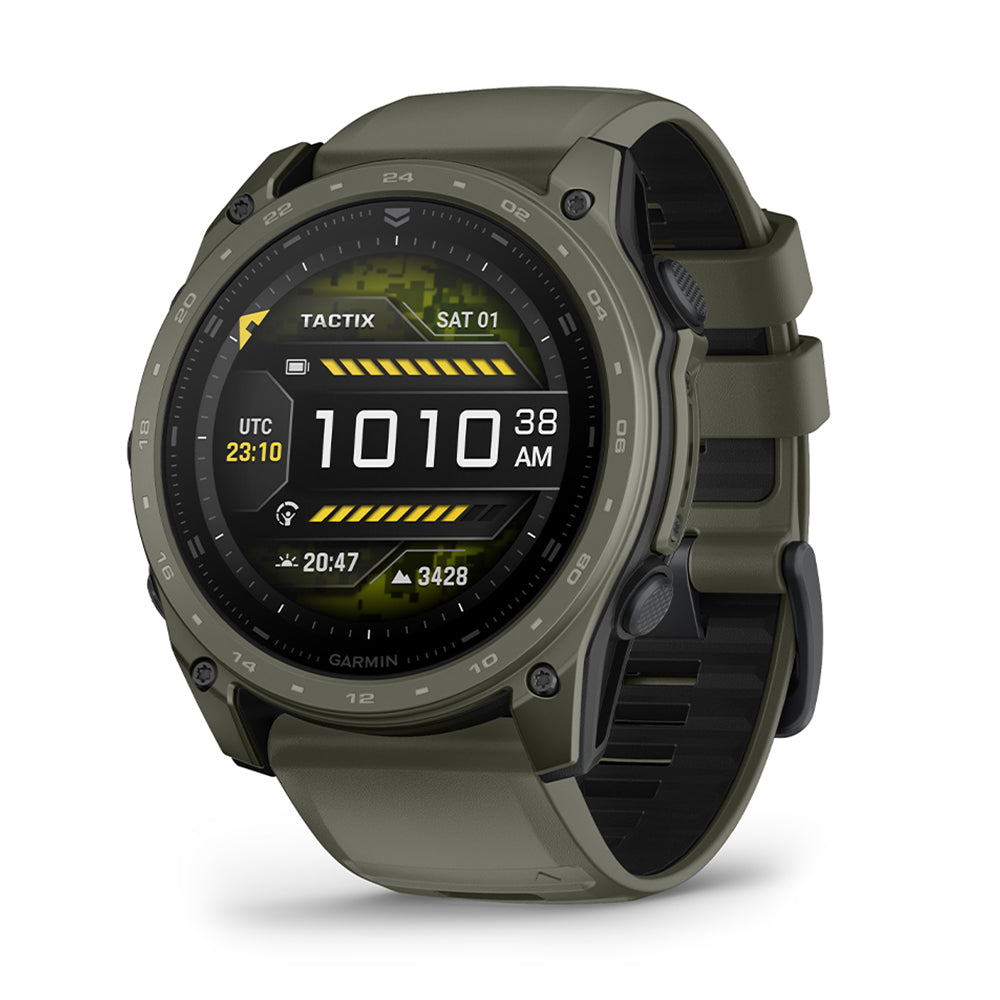 Garmin Tactix® 8 AMOLED Olive Cerakote® Tactical 51mm Smartwatch - Michael Jones Jeweller