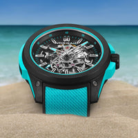 Norqain Wild One Skeleton 42mm Turquoise Automatic Watch N3000.07Q27.B07