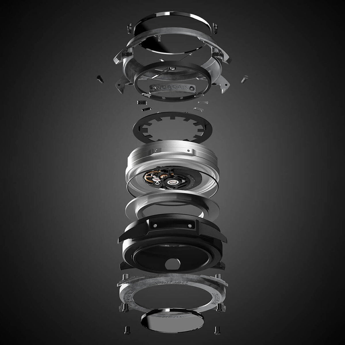 NORQAIN Wild ONE Skeleton 42mm Grey Automatic Watch N3000.07Q42.B18.R01 - Michael Jones Jeweller