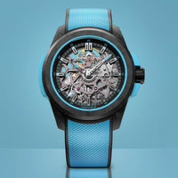 Norqain Wild One Skeleton 39mm Sky Blue Automatic Watch N3001.07Q02.B02.R01