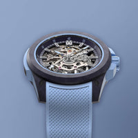 Norqain Wild One Skeleton 39mm Purple Ice Blue Automatic Watch N3001.07Q05.P01.R01