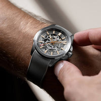 Norqain Independence Skeleton 42mm Grey Automatic Watch N3000.07S02.G01.R01