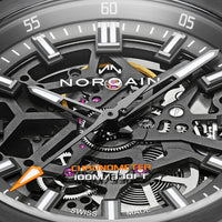 Norqain Independence Skeleton 40mm Khaki Automatic Watch N3008.07B01.G01.R01