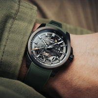 Norqain Independence Skeleton 40mm Khaki Automatic Watch N3008.07B01.G01.R01