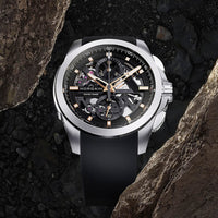 Norqain Independence Skeleton 42mm Stainless Steel Chrono Automatic Watch N3200.40S01.B01.R01