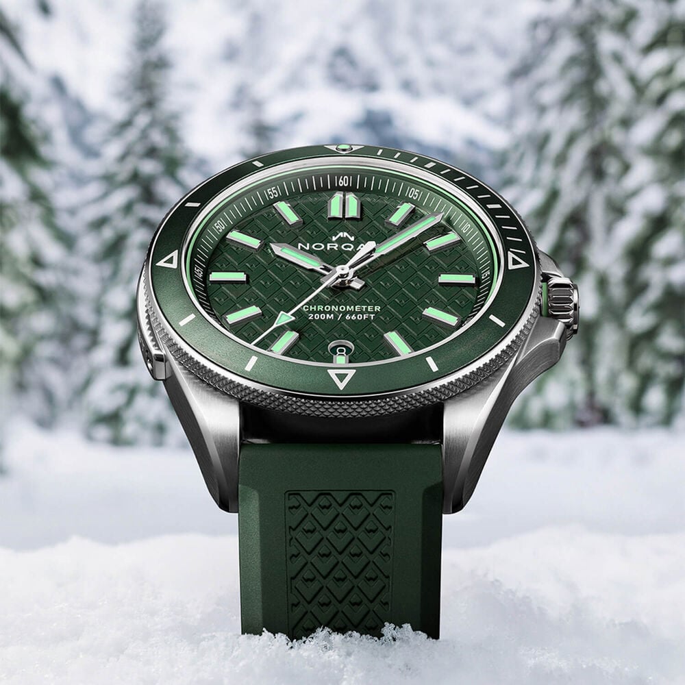 NORQAIN Adventure 40mm Green Automatic Watch N1300.08S02.E01.R01 - Michael Jones Jeweller