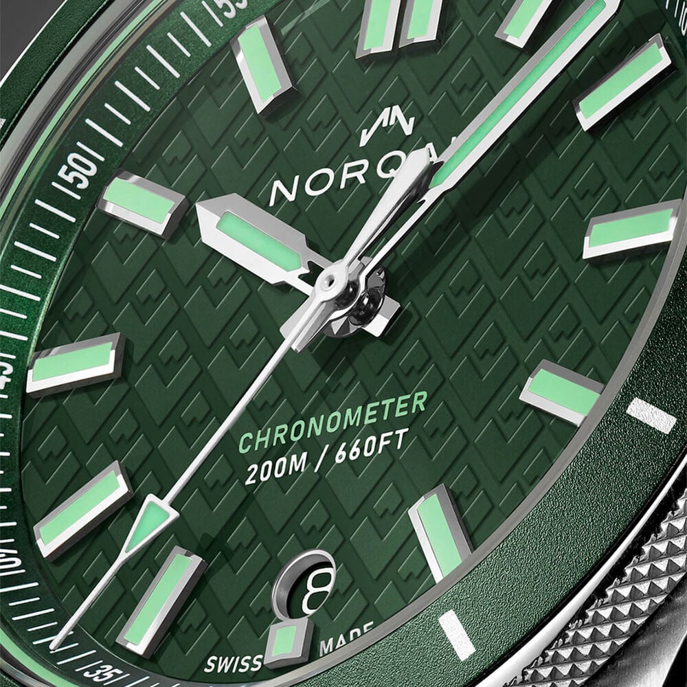 NORQAIN Adventure 40mm Green Automatic Watch N1300.08S02.E01.R01 - Michael Jones Jeweller