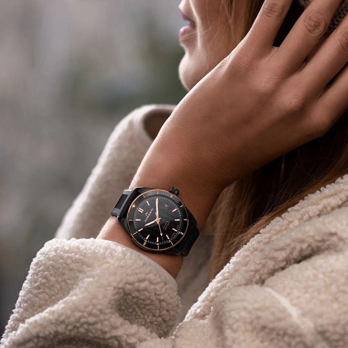 NORQAIN Adventure 37mm Black Automatic Watch N1800.08B02.B01.R01 - Michael Jones Jeweller
