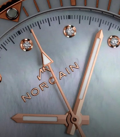 NORQAIN Adventure Sport 37mm White Diamond  Automatic Watch N1800.08S08.W01.R03