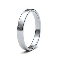 2.5mm Platinum Soft Court Wedding Ring - Michael Jones Jeweller