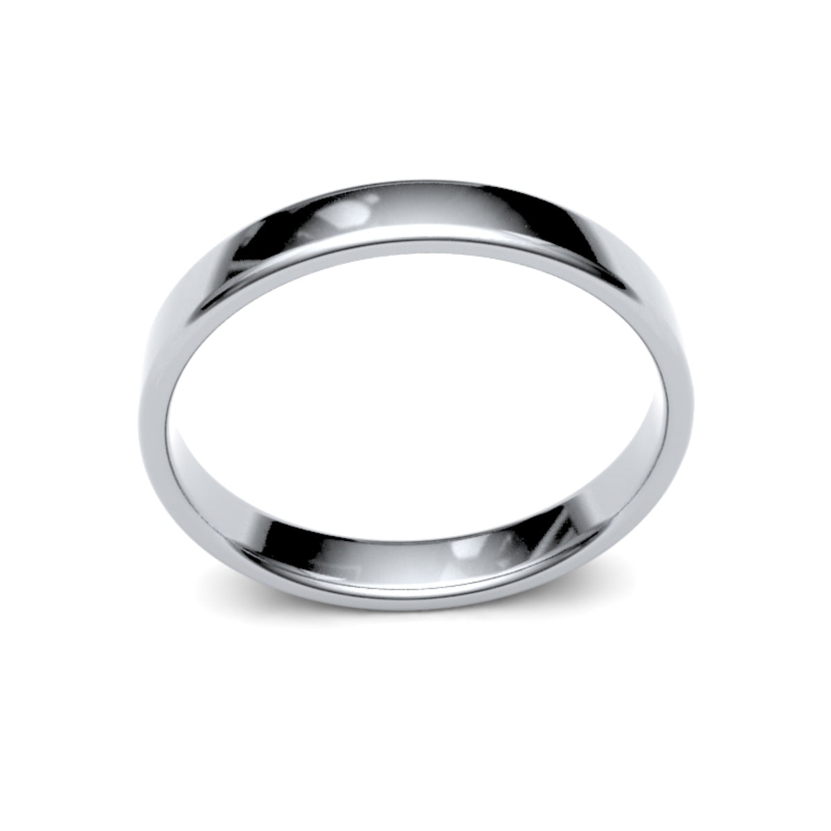 2.5mm Platinum Soft Court Wedding Ring - Michael Jones Jeweller