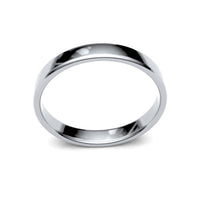 2.5mm Platinum Soft Court Wedding Ring