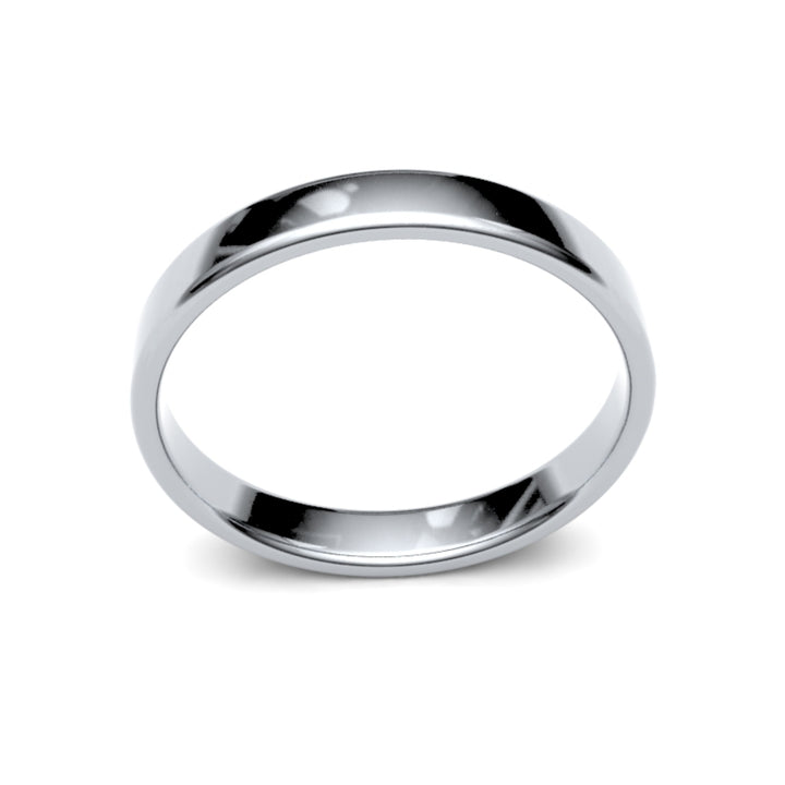 2.5mm Platinum Soft Court Wedding Ring