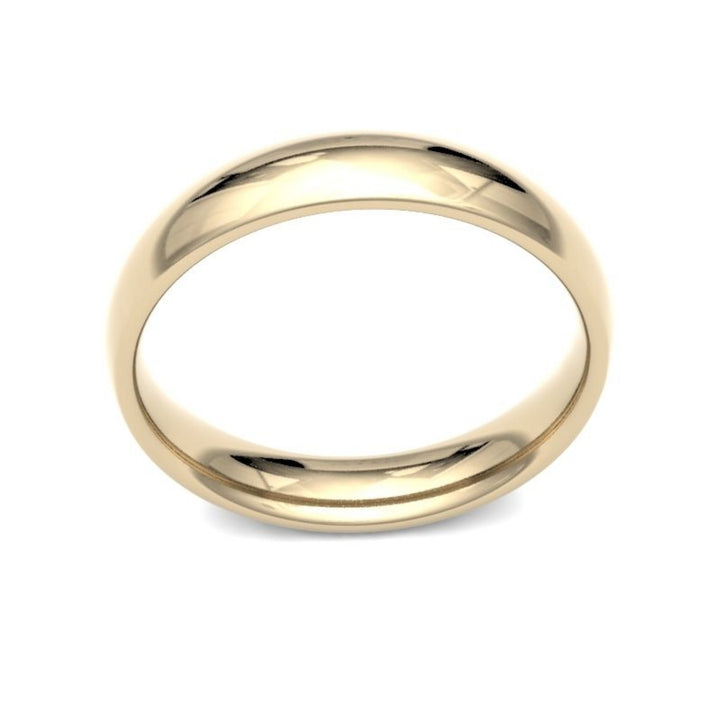 4mm 18ct Yellow Gold Traditional Court Wedding Ring