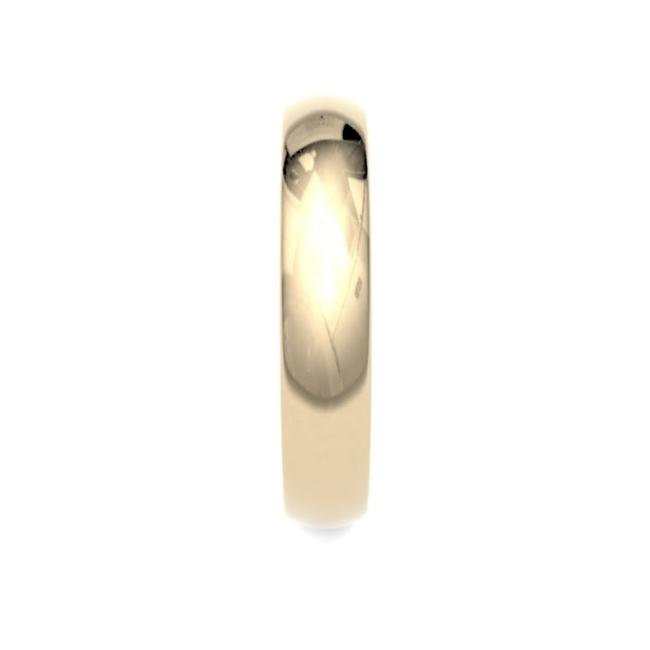4mm 18ct Yellow Gold Traditional Court Wedding Ring