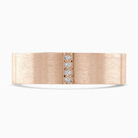 Diamond 0.03ct 9ct Rose Gold Ring by Brown & Newirth - Michael Jones Jeweller