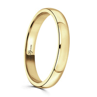 2.5mm Traditional Court 18ct Yellow Gold Wedding Ring by Brown & Newirth