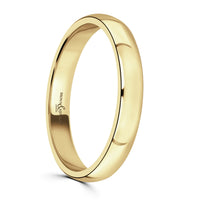 3mm Traditional Court 18ct Yellow Gold Wedding Ring by Brown & Newirth - Michael Jones Jeweller