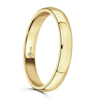 3mm Traditional Court 18ct Yellow Gold Wedding Ring by Brown & Newirth