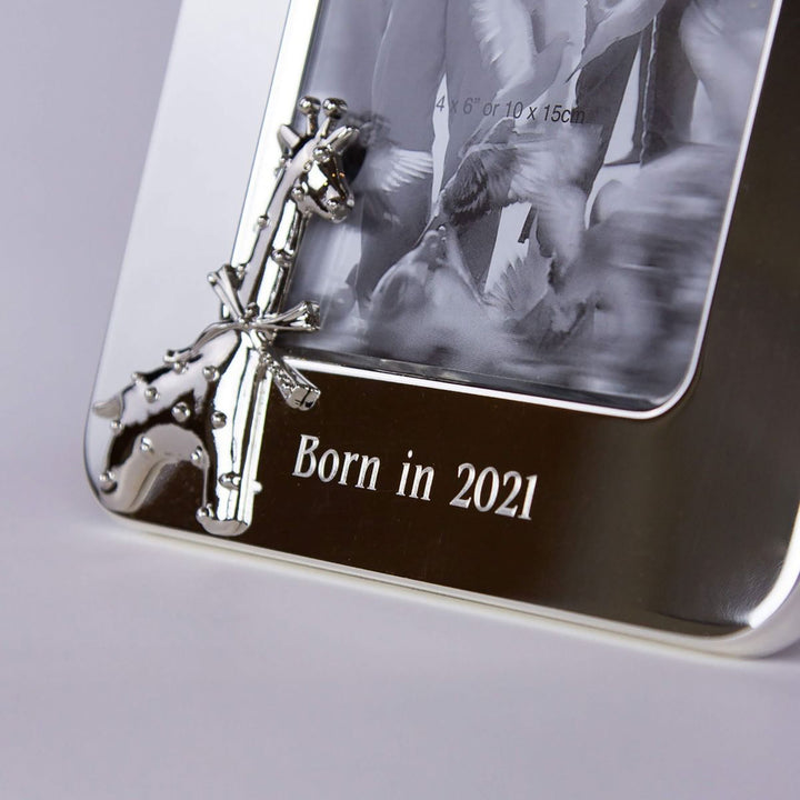 Silver Giraffe Photo Frame