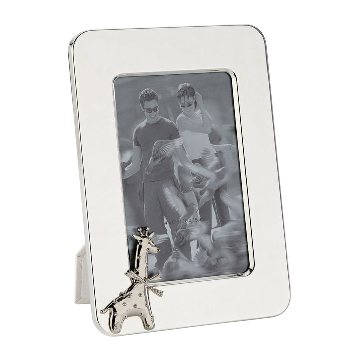 Silver Giraffe Photo Frame