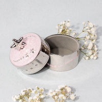 D for Diamond Pink Star Musical Trinket Box