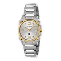 Gucci G-Flat 24mm Diamond Quartz Watch YA166503 - Michael Jones Jeweller