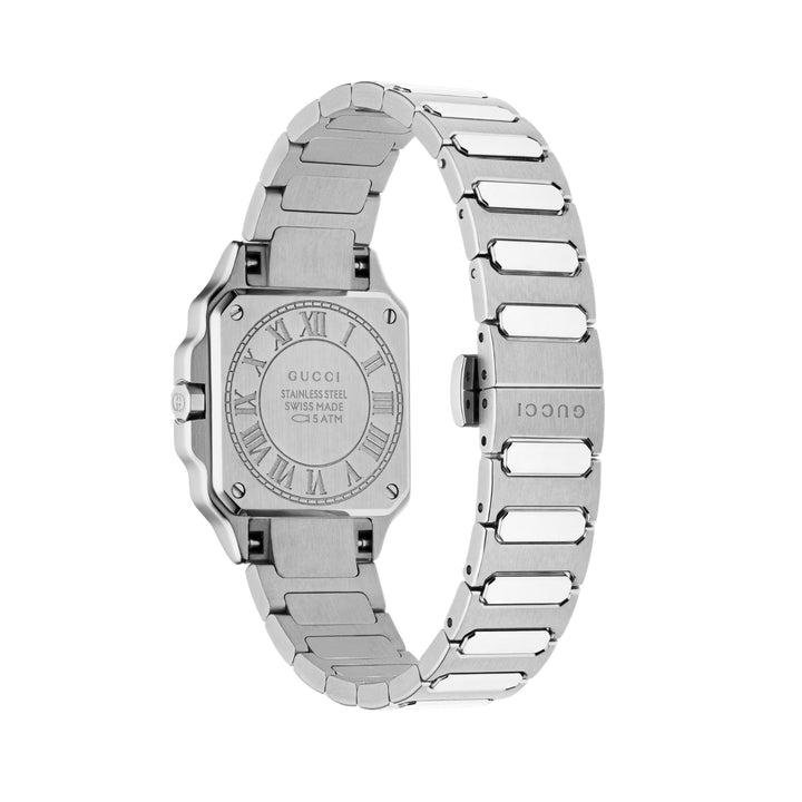 Gucci G-Flat 24mm Diamond Quartz Watch YA166507