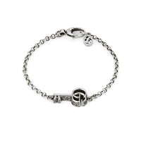 Gucci GG Marmont Aged Silver Key Bracelet - Michael Jones Jeweller