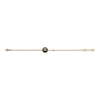 Gucci Interlocking G Onyx and Diamond 18ct Yellow Gold Bracelet - Michael Jones Jeweller
