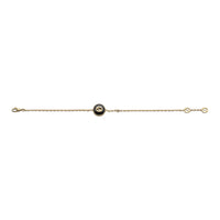 Gucci Interlocking G Onyx and Diamond 18ct Yellow Gold Bracelet