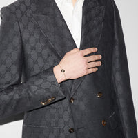 Gucci Interlocking G Onyx and Diamond 18ct Yellow Gold Bracelet - Michael Jones Jeweller