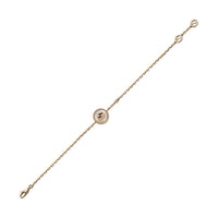 Gucci Interlocking G Mother Of Pearl and Diamond 18ct Rose Gold Bracelet