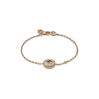 Gucci Interlocking G Mother Of Pearl and Diamond 18ct Rose Gold Bracelet