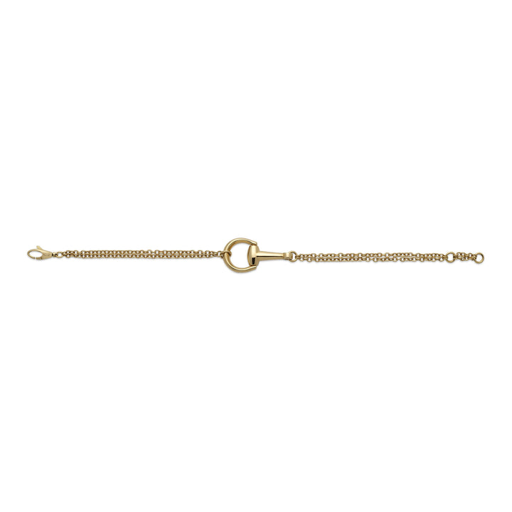 Gucci Horsebit 18ct Yellow Gold Medium Bracelet