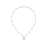Gucci Interlocking Silver Interlocking Necklace 40cm - Michael Jones Jeweller