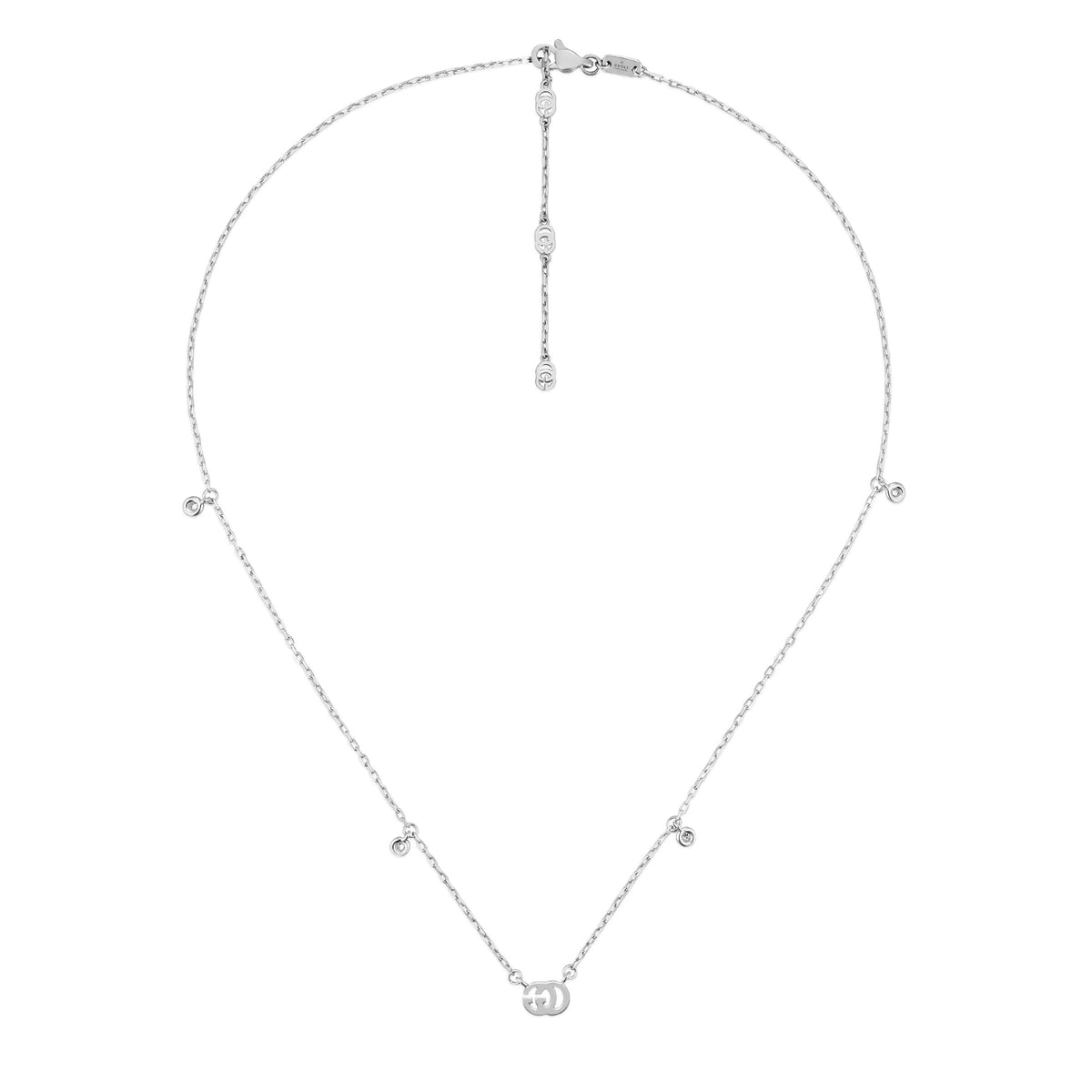 Gucci GG Running 18ct White Gold Necklace - Michael Jones Jeweller
