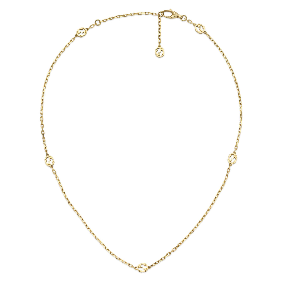 Gucci Interlocking G 18ct Yellow Gold Necklace 42cm - Michael Jones Jeweller