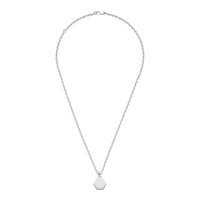 Gucci Trademark Silver Hexagonal Necklace 50-55cm - Michael Jones Jeweller