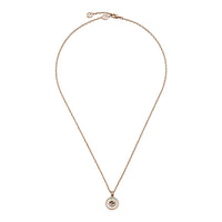 Gucci Interlocking G Mother Of Pearl and Diamond 18ct Rose Gold Necklace - Michael Jones Jeweller
