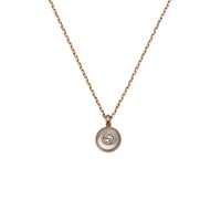 Gucci Interlocking G Mother Of Pearl and Diamond 18ct Rose Gold Necklace