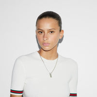 Gucci Trademark Silver Padlock Necklace