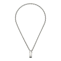 Gucci Trademark Silver Padlock Necklace