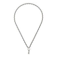 Gucci Trademark Silver Key Necklace