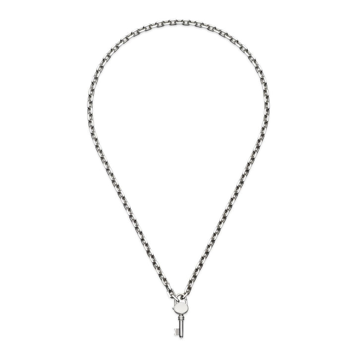 Gucci Trademark Silver Key Necklace